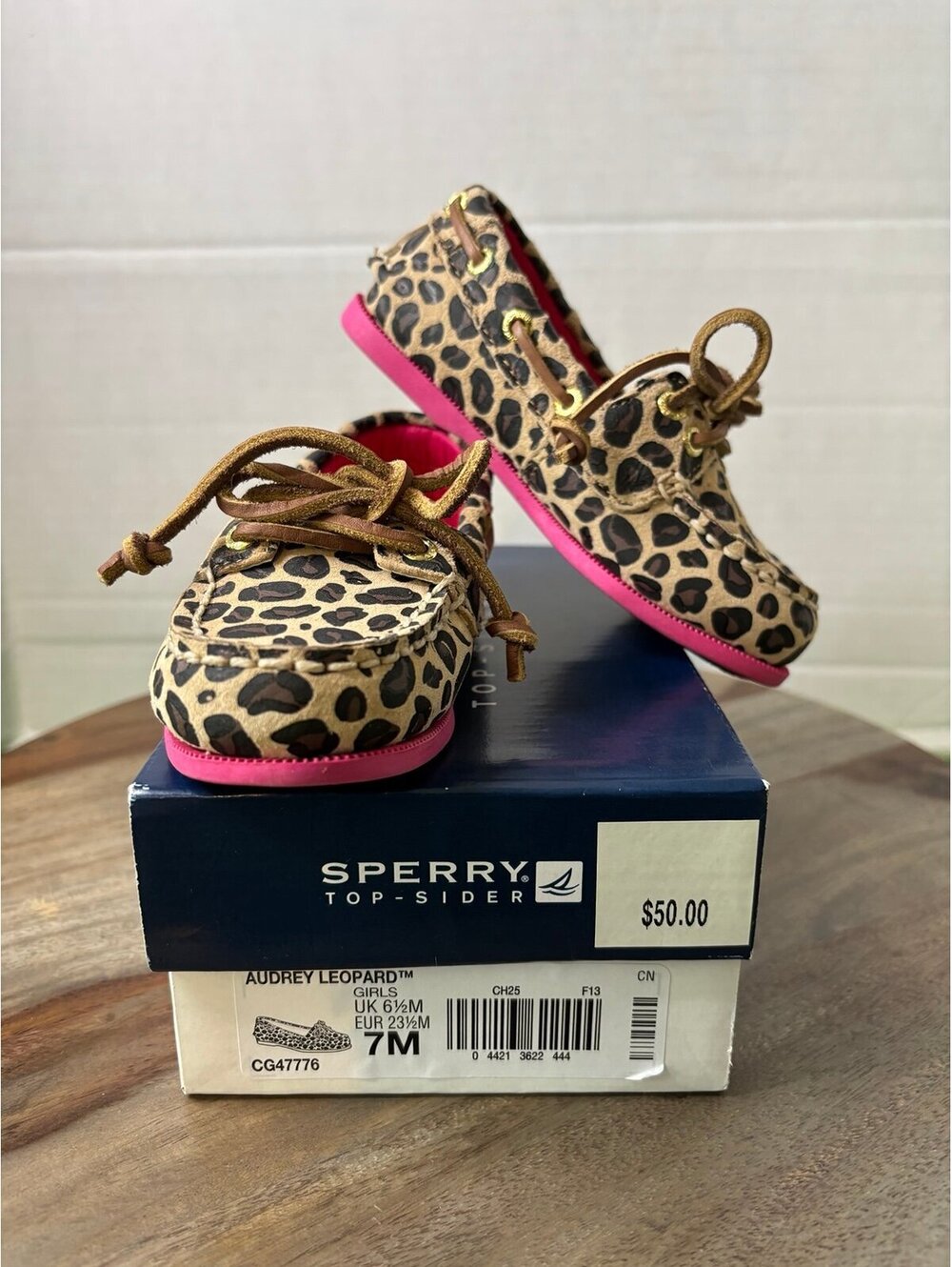 Sperry Top-Sider Audrey Leopard Girls Loafer Shoes